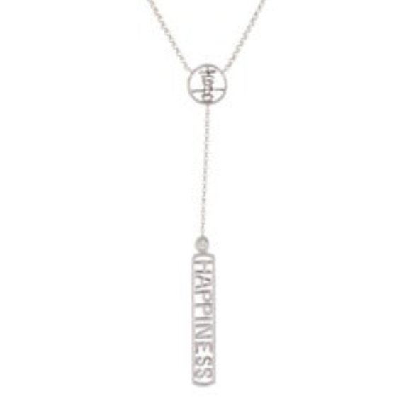 M2 by Mary Margrill White Gold Happiness SKIPPYDIGGY Necklace - Picture 3 of 3